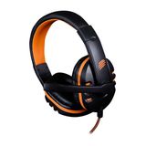 Fone de Ouvido Headset OEX USB P2  Laranja e Preto