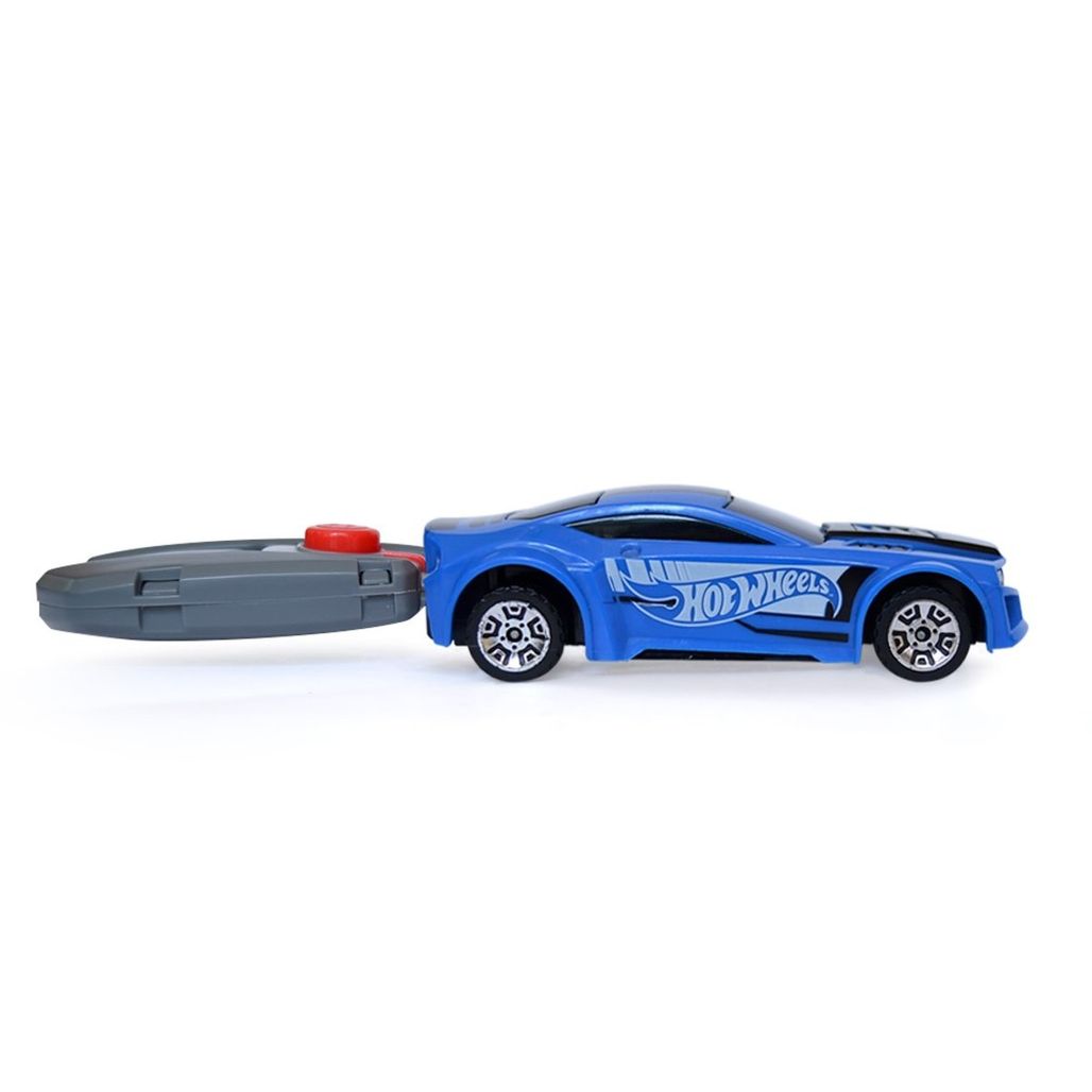 Hot Wheels Carro Com Chaveiro Lançador Azul - Fun - UPA STORE