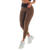 Calça Legging Risca Fitness Click Cós Preto