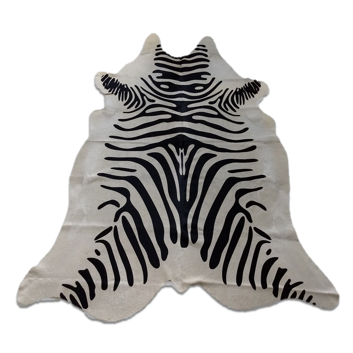 Tapete Sala Couro Inteiro Animal Print Zebra  - 02