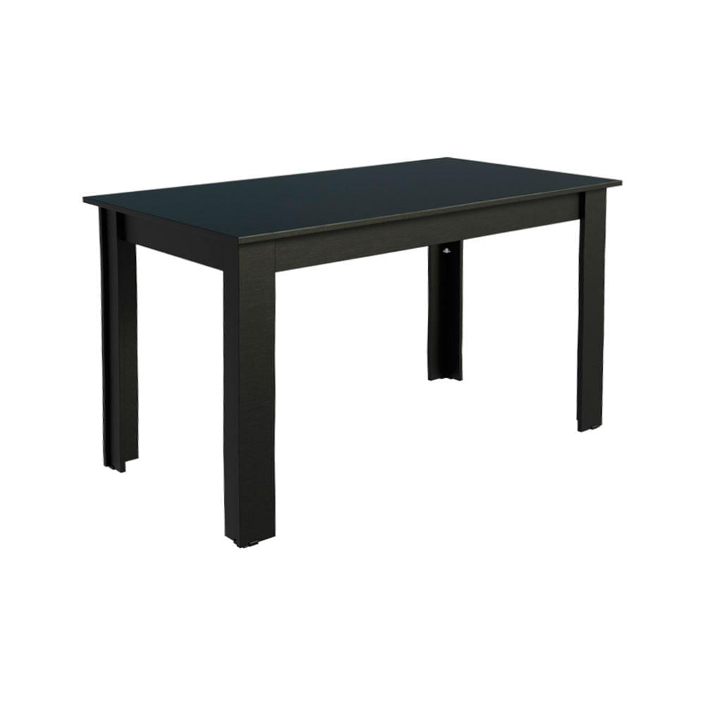 Mesa Madesa Retangular Tampo de Madeira 5231 - Preto