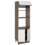 Torre Quente Glamy 70 cm 3 Portas Rustic/Branco Madesa
