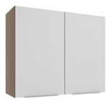 Armário Aéreo Stella 2 Portas Rustic/branco Madesa