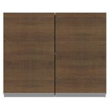 Armário Aéreo Acordes Glamy 100% MDF 80 cm 2 Portas Branco/Rustic Madesa