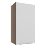 Armário Aéreo Stella 1 Porta Rustic/branco Madesa