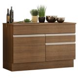 Balcão De Pia Madesa Glamy 1 Porta E 2 Gavetas Rustic
