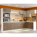 Cozinha Completa 100% Mdf Madesa Smart Modulada De Canto