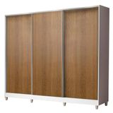 Guarda-Roupa Royale 100% MDF 3 Portas de Correr 8 Pés Madesa