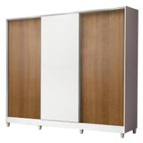 Guarda-Roupa Royale 100% MDF 3 Portas de Correr 8 Pés Madesa