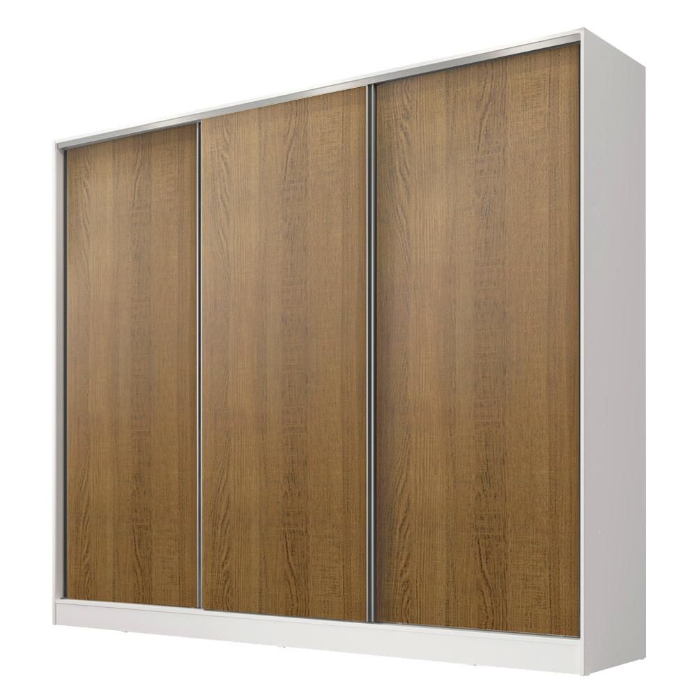 Guarda-Roupa Casal Royale MDF 3 Portas Correr Rustic Madesa