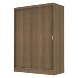 Guarda-roupa Infantil Madesa Luke 2 Portas de Correr Rustic