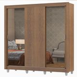 Guarda-roupa Casal Lyon Plus 3 Portas de Correr Madesa