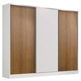 Guarda-Roupa Casal 100% Mdf Zurique 3 Portas de Correr Madesa