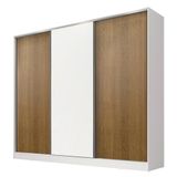 Guarda Roupa Casal 100% MDF Royale 3 Portas BR/Rustic Madesa