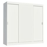 Guarda-roupa Casal Reno 3 Portas de Correr Branco Madesa