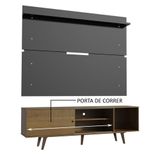 Rack Madesa Dubai e Painel para Tv até 65 Polegadas com Pés
