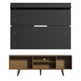 Rack Madesa Dubai e Painel para Tv até 65 Polegadas com Pés