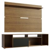 Rack Cancun e Painel para TV até 65' Preto/Rustic Madesa