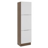 Paneleiro Stella 3 Portas Rustic/branco Madesa