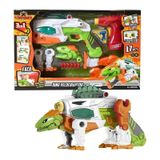 Dino Velociraptor X Changer Junior Com Luz Som Multikids