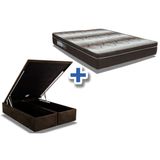 Colchão Ortobom Ortopédico Light + Cama Box Baú King 186