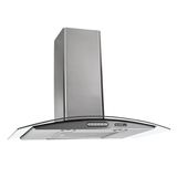 Coifa de Parede 70cm Vidro Curvo Duto Slim Nardelli Inox - 110V