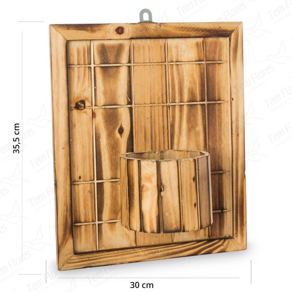 Quadro Madeira reciclável Quadro Rustico Redondo Pinus Pt 11 ...