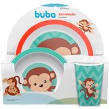 Kit Refeição Animal Fun Macaco Buba