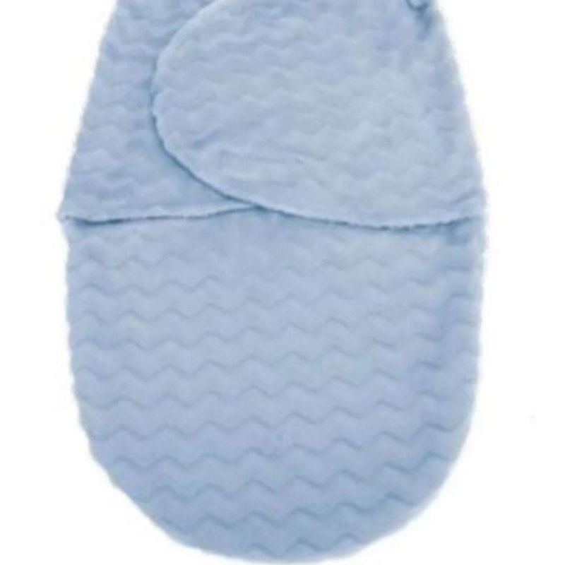 Saco De Dormir Bebê Coberta Manta Azul Soft  Buba Baby