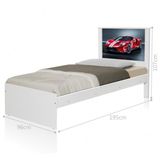 Cama Solteiro Carro Sport Vermelho