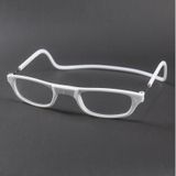 Armação Óculos Leitura Clikko Branco com Imã-Prático/Moderno