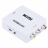 Mini Conversor Adaptador Hdmi para Rca Áudio e Vídeo - Hdmi2av