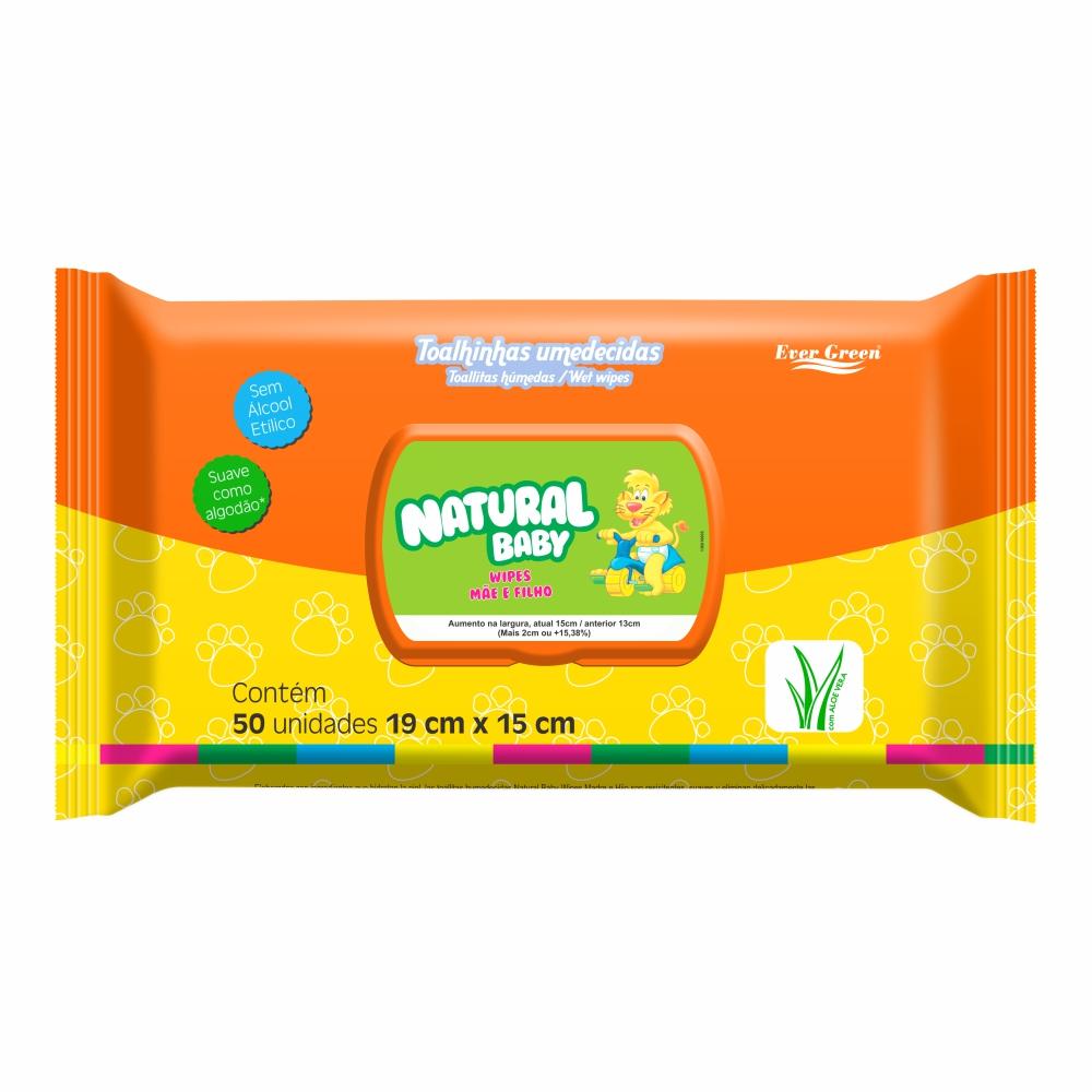 Toalha Umedecida Natural Baby Wipes Mãe E Filho 50 Unidades é boa?