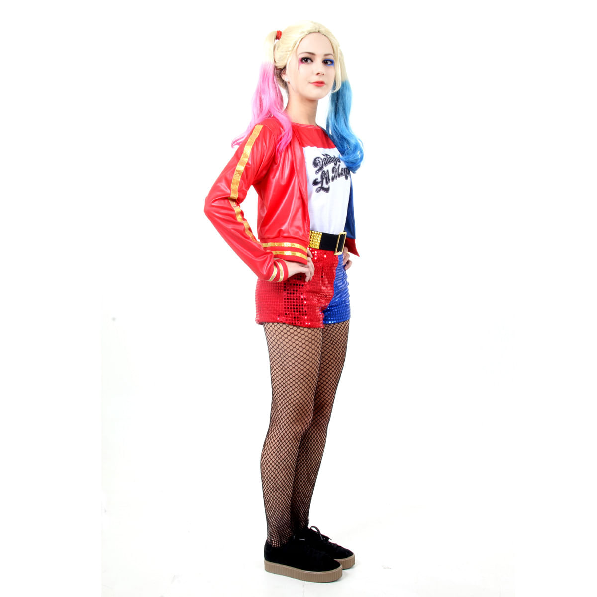 Fantasia Arlequina Teen - Harley Quinn - Esquadrão Suicida P - Carrefour -  Carrefour