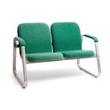 Sofá Recepção De Escritório Linha Recepção Ramses Verde