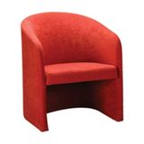 Sofá Recepção De Escritório Linha Recepção Blenda Vermelho