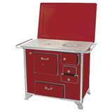 Fogão a Lenha Venâncio 02 Gabinete com Tampa Vermelho Intenso 2GETVR