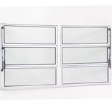 Janela Basculante de Alumínio 0,60 X 1,20 Linha All Modular Cor Branco Duplo