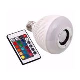 Lampada Caixa De Som Led  9W Led Rgb Controle