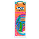 Fio Dental com Haste Dentek Kids Fun Flossers com 40 unidades