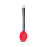 Colher Silicone /Aço Inox Vermelho