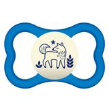 Chupeta - Air Night - Bico de Silicone SkinSoft - +6 Meses - Raposinha - Azul - MAM