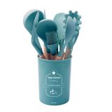 Kit Com 12 Utensílios Cozinha Florida Kehome Azul