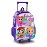 Mochila de Rodinha Infantil Bonecas Ladies Party Lilás Tam. G Clio