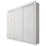 Roupeiro 3 Portas Édez PH1681, 2 Gavetas, Branco