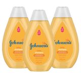 Kit com 3 Shampoos Johnsons Baby Regular 400ml