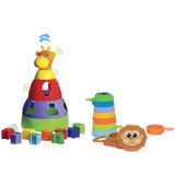 Kit De Brinquedos Educativos Girafa + Empilha Baby Macaco