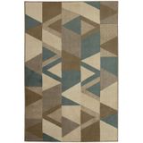 Tapete Capri 6094 Geometrico 2,00X2,50M 200X250Cm Turquesa