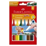 Canetinha Hidrográfica Faber-Castell Jumbo Triang 6 Cores