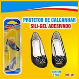 Protetor de Calcanhar - Silicone - Adesiva - Transparente - Conforto e Macio - Transparente - Unico